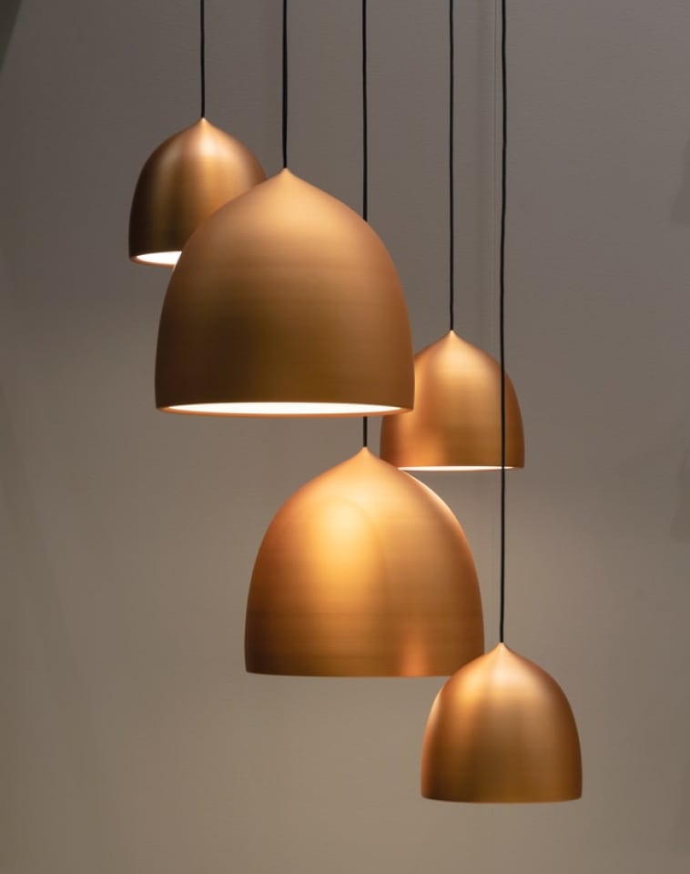 Brass Coloured Lampshades